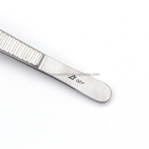 <span class=keywords><strong>Pinzas</strong></span> dentadas de tejido ruso, <span class=keywords><strong>pinzas</strong></span> de algodón de lactancia, acero inoxidable, quirúrgicas, dentales - Product Image 3