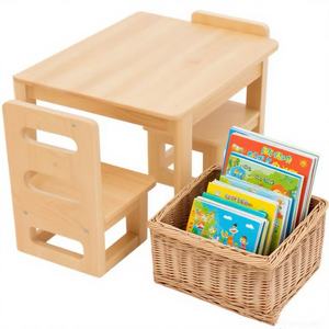 Chaise bébé, chaise enfant, chaise de maternelle avec dossier, <span class=keywords><strong>banc</strong></span> en bois massif, <span class=keywords><strong>table</strong></span> à manger pour bébé, anti-casse - Product Image 4