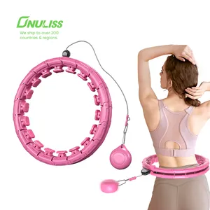 2 In 1 Women Fitness Massage Smart Weighted Fitness Hoop For Adults Weight Loss Infinity Hoop