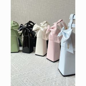 Cream Patent Leather Platform Heels <b>With</b> <b>Bow</b> And Buckle Strap Closed Toe Height Increasing <b>Shoes</b> - Product Image 2