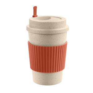 Eco-Friendly Wheat Straw Coffee Cup 390-500ml Insulated Portable Outdoor <b>Drinkware</b> - Product Image 5