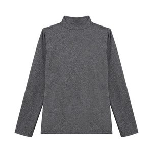 T-Shirt Casual a maniche lunghe da uomo maglietta con maglietta a Base termica t-Shirt a manica lunga a doppio strato - Product Image 3