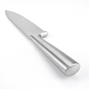 Juego de cocina de 5 piezas de acero inoxidable clásico más vendido, mango hueco básico, superficie mate, incluye cuchillo de <span class=keywords><strong>Chef</strong></span> de 8 pulgadas - Product Image 5