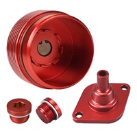 Kit de bouchons et de couvercles de thermostat d'huile BEVINSEE N54 N55 S55 pour BMW E90 E91 E92 E93 335i F80 M3
