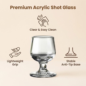 Verres à pied classiques en <span class=keywords><strong>plastique</strong></span> PC transparent pour mariages, fêtes, bars – 50/100/170/250 ml – pour vin rouge, whisky, <span class=keywords><strong>champagne</strong></span> - Product Image 5
