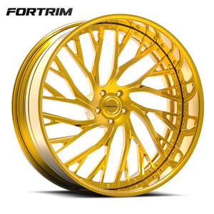 FORTRIM Chrome Multi Rayons Or Jantes 5x112 5x114.3 5x120 Jantes <span class=keywords><strong>17</strong></span> 18 19 20 21 22 24 26 Pouces pour Bmw E90 <span class=keywords><strong>Audi</strong></span> <span class=keywords><strong>A3</strong></span> Mercedes - Product Image 1