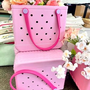 Bolsa de Playa de EVA Lista para Enviar, con Estampado de Dibujos Animados, Impermeable, de Goma, con Orificios para Abalorios DIY y Actividades Vacacionales - Product Image 1