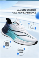 Vente en gros de nouvelles chaussures de sport et de course décontractées pour hommes, respirantes, en mesh, à semelle souple
