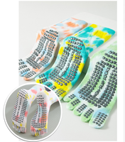 Chaussettes de yoga et de Pilates antidérapantes à cinq doigts PATON personnalisées pour femmes, avec bord côtelé, pour l'entraînement