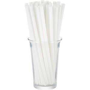 Performance à coût élevé 12*240mm paille de thé à bulles transparente en plastique Boba paille transparente - Product Image 1