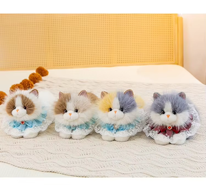 Peluche chat Ragdoll, adorable poupée, petite peluche chaton, décoration d'intérieur, cadeau de fêtes, cadeau pour enfants - Product Image 3