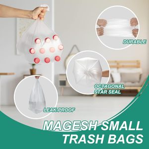 VIETNAM Garbage <b>Bags</b> 4 Gallon 105 Count Thickened Scent Free High Density <b>Polyethylene</b> Recyclable Waste for Kitchen - Product Image 2
