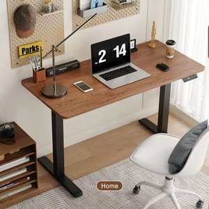 Electric height-adjustable computer <b>desk</b>, multi-functional home <b>study</b> <b>desk</b>, height-adjustable table legs, simple table frame, - Product Image 2