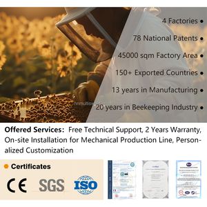 Hoàn thành 3 lớp sáp nhúng <span class=keywords><strong>Bee</strong></span> <span class=keywords><strong>Hive</strong></span> langstroth tổ ong 10 khung chưa lắp ráp - Product Image 4