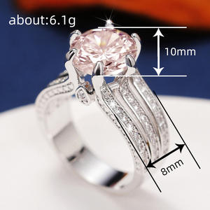 Anello di Fidanzamento F1801 in Oro Giallo per Donna con Zirconi Rotondi Incastonati a Pavé, Gioielleria Fine - Product Image 5