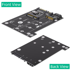 Versione di aggiornamento <span class=keywords><strong>2</strong></span>-in-1 NGFF MSATA/<span class=keywords><strong>M</strong></span>.<span class=keywords><strong>2</strong></span> a doppio adattatore adattatore SATA3 prodotto in plastica Stock - Product Image 2