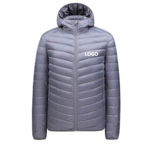 เสื้อแจ็กเก็ตขนเป็ดสำหรับผู้ชาย, เสื้อโค้ทบับเบิ้ลไซส์ใหญ่พิเศษมีซิปสำหรับกิจกรรมกลางแจ้งเสื้อโค้ทอบอุ่นแวววาวเหมาะกับชายและหญิง - Product Image 2