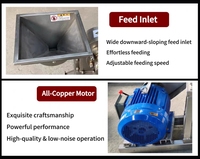 Moulin à grains de type griffe en acier inoxydable 304 grande capacité, moulin à farine de maïs et de riz, broyeur de poudres d'épices et de produits chimiques