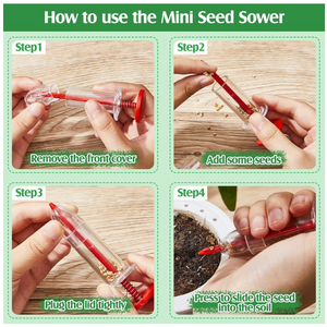 Juego de 6 Herramientas Manuales para Sembrar Semillas en el Jardín 2025, Dispensador de Semillas Manual, Mini Herramienta de Jardinería para Siembra - Product Image 4