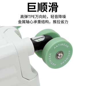 Vali kéo thiết kế phối màu mới với giá để cốc và móc, chất liệu nhôm, bánh xe trượt trong suốt bằng nhựa ép phun - Product Image 5