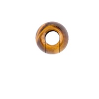 Perles en vrac de pierres naturelles (Agate, Jade, Améthyste, Quartz Rose) à grand trou de 5 mm et perles rondes à grand trou de 12 mm pour la fabrication de bijoux DIY