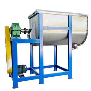 Mezcladora de cinta en forma de U con válvula neumática y soporte de acero al carbono, máquina mezcladora de polvo para fábrica de mortero seco y fertilizantes - Product Image 1