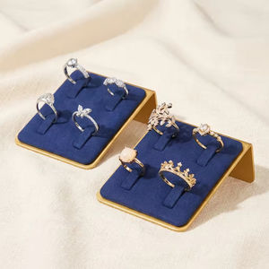 Expositor de Lujo para Anillos con Cierre de Hebilla de 4 Dígitos, Muestra para Escaparate de Joyería, Accesorios para Fotografía - Product Image 4