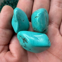 Cristaux spirituels très demandés de 20-30 mm, pierres de guérison, pierres de turquoise verte, pierres de cristal polies pour la décoration