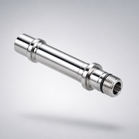 Connecteur de tube endoscopique en acier inoxydable 316L électro-polissé de qualité médicale, usiné CNC de type suisse, certifié CE