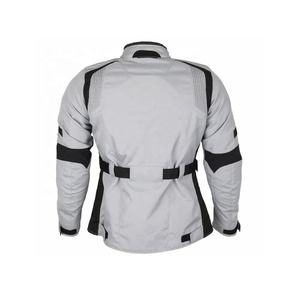 Racing Jackets Longed Zippers <b>Stand</b>-Collar Breathable Women's <b>Motorbike</b> Cordura-Textile Black-Striped White-Jackets For Riding - Product Image 2