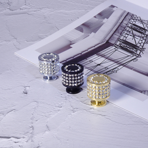 Pommeau de meuble en verre et cristal diamant, luxe, 1 pièce, poignée de meuble - Product Image 4
