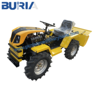 BURIA traktor pertanian Mini 4WD 18 HP, dengan Gearbox mesin & komponen inti bantalan-penggunaan kebun pertanian multifungsi