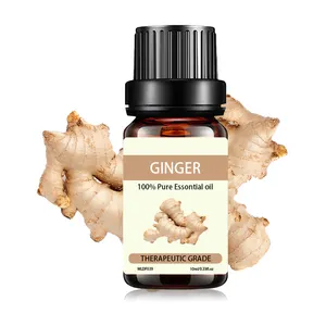 Private label Distilled Ginger Essential Oil bulk therapeutic grade Pure Oil 100natural Ginger Essential Oil