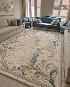 Tapis fait main <span class=keywords><strong>de</strong></span> luxe en <span class=keywords><strong>laine</strong></span> et soie, tufté à la main, design personnalisé, taille et couleur sur mesure, respectueux <span class=keywords><strong>de</strong></span> l'environnement, pour salon et chambre à coucher, fabriqué par une usine ODM - Product Image 3