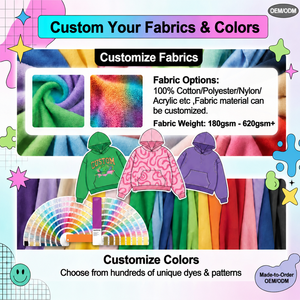 Felpe con Cappuccio Personalizzate in Cotone 3D Goffrato per <span class=keywords><strong>Uomo</strong></span>, Produzione di Abbigliamento Streetwear <span class=keywords><strong>Oversize</strong></span> con Spalle Scese - Product Image 4