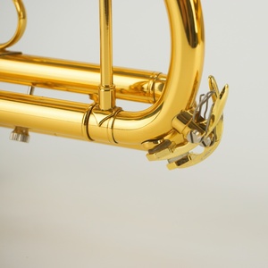 Trompette professionnelle en Do, laiton de haute qualité, finition laquée or, instrument à vent durable et adapté aux débutants, électrolyse. - Product Image 5