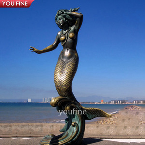 Hot Sale Outdoor Large <strong>Bronze</strong> <strong>Mermaid</strong> <strong>Statues</strong> Fountain - Product Image 1