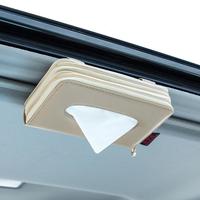 XMB Auto Accessoires Pu Cuir Voiture Pare-Soleil Serviette Mouchoirs Boîte Titulaire