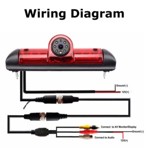 Telecamera per Luce Freno <span class=keywords><strong>Peugeot</strong></span> <span class=keywords><strong>Boxer</strong></span>, Telecamera di Retromarcia Impermeabile con 8 Luci LED per Furgoni - Product Image 5