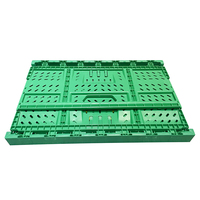 Caisses pliables de boîte pliable résistante de récipients en plastique pour le supermarché de légumes de fruits