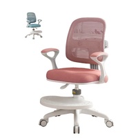Nouvelle conception de mobilier pour la maison, chaise d'étude ergonomique pour enfants, chaise d'étude intelligente à hauteur réglable avec posture assise ajustable, rose