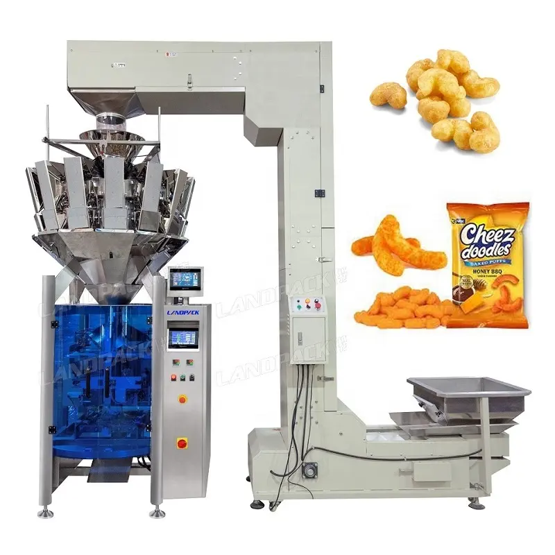 Landpack-agente de secado de patatas fritas, máquina de embalaje de LD-520Y, arroz, sal, dulces