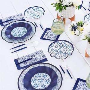 DAMAI New Design <b>Tea</b> <b>Party</b> Theme <b>Party</b> Disposable Paper Plate <b>Set</b> Hot Stamping Flower Shape Paper Plate for <b>Party</b> Supplies - Product Image 6