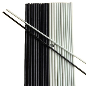 Black / White Solid FRP Fiberglass <b>Rod</b> - Product Image 1