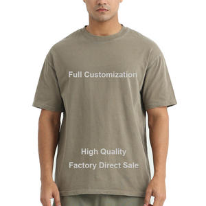 T-shirt unisexe Joychuang haut de gamme rétro, impression numérique personnalisée, grande taille, design de <span class=keywords><strong>logo</strong></span>, tricoté, usage quotidien, impression DTG graphique - Product Image 2