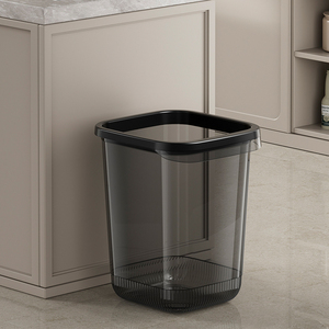 Thùng rác vuông cực lớn, thiết kế trong suốt 28L cho phòng tắm đựng thức ăn văn phòng tại nhà - Product Image 5