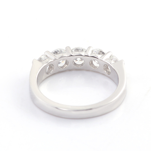 Впечатляющее кольцо из настоящего бриллианта диаметром 3,5 мм, кольцо из белого золота 14 к с круглым бриллиантом для лаборатории, ювелирные изделия из драгоценных камней - Product Image 4