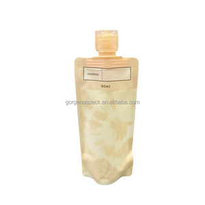 Small Travel Hand Liquid Detergent Foam Soap Dispenser Water <b>Packaging</b> <b>Bag</b> For Shampoo Custom Printed Plastic Refill Spout Pouch - Product Image 2