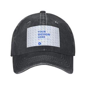 Gorra de Béisbol de Mezclilla Desgastada con Bordado de Logotipo Personalizado de Alta Calidad, 100% Algodón, para Adultos, Uso en Exteriores y Fiestas - Product Image 4