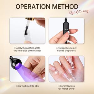 <span class=keywords><strong>Lampe</strong></span> à LED pour manucure, <span class=keywords><strong>lampe</strong></span> <span class=keywords><strong>de</strong></span> séchage pour vernis à ongles avec col <span class=keywords><strong>de</strong></span> cygne noir et <span class=keywords><strong>pince</strong></span> pour ongles en gel - Product Image 5